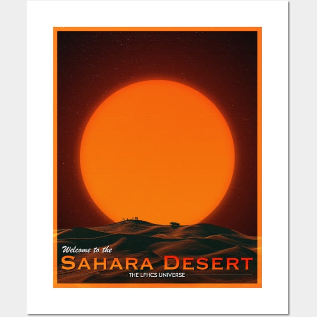 POSTCARD: SAHARA DESERT. Wall Art by LFHCS